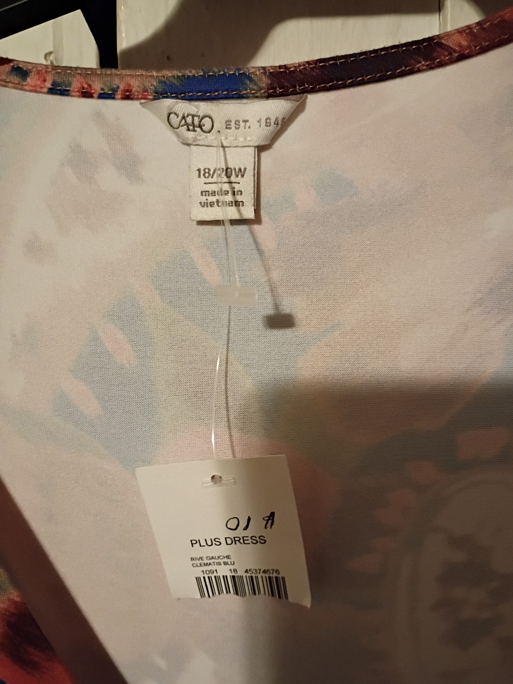 Cato Plus Dress Shirt in Pastel Floral - Size 18/20W